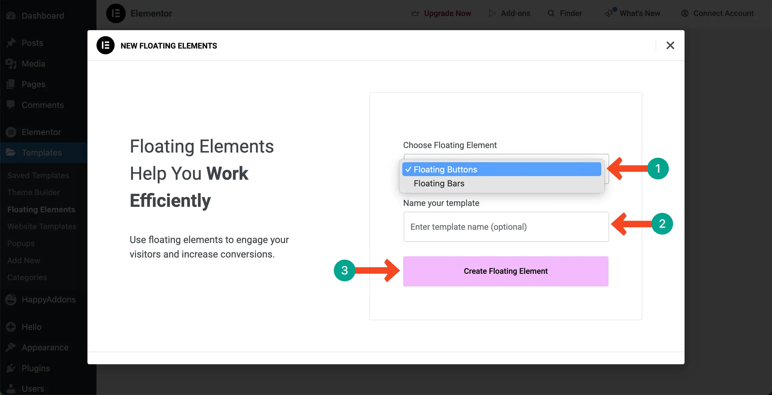 Select a Floating Element