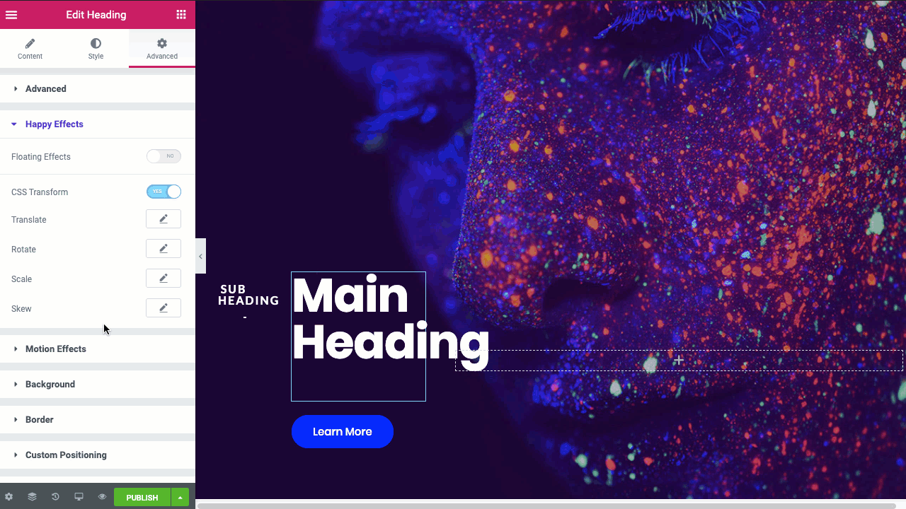 Skew CSS Effect