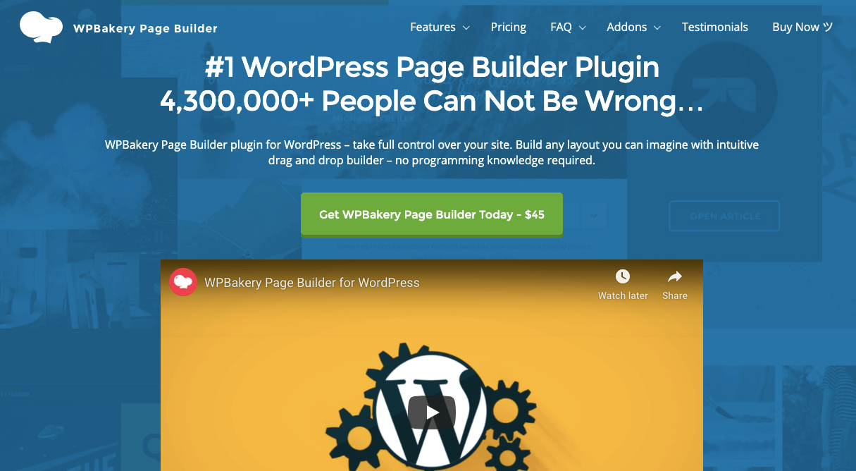 WPbakery page builder