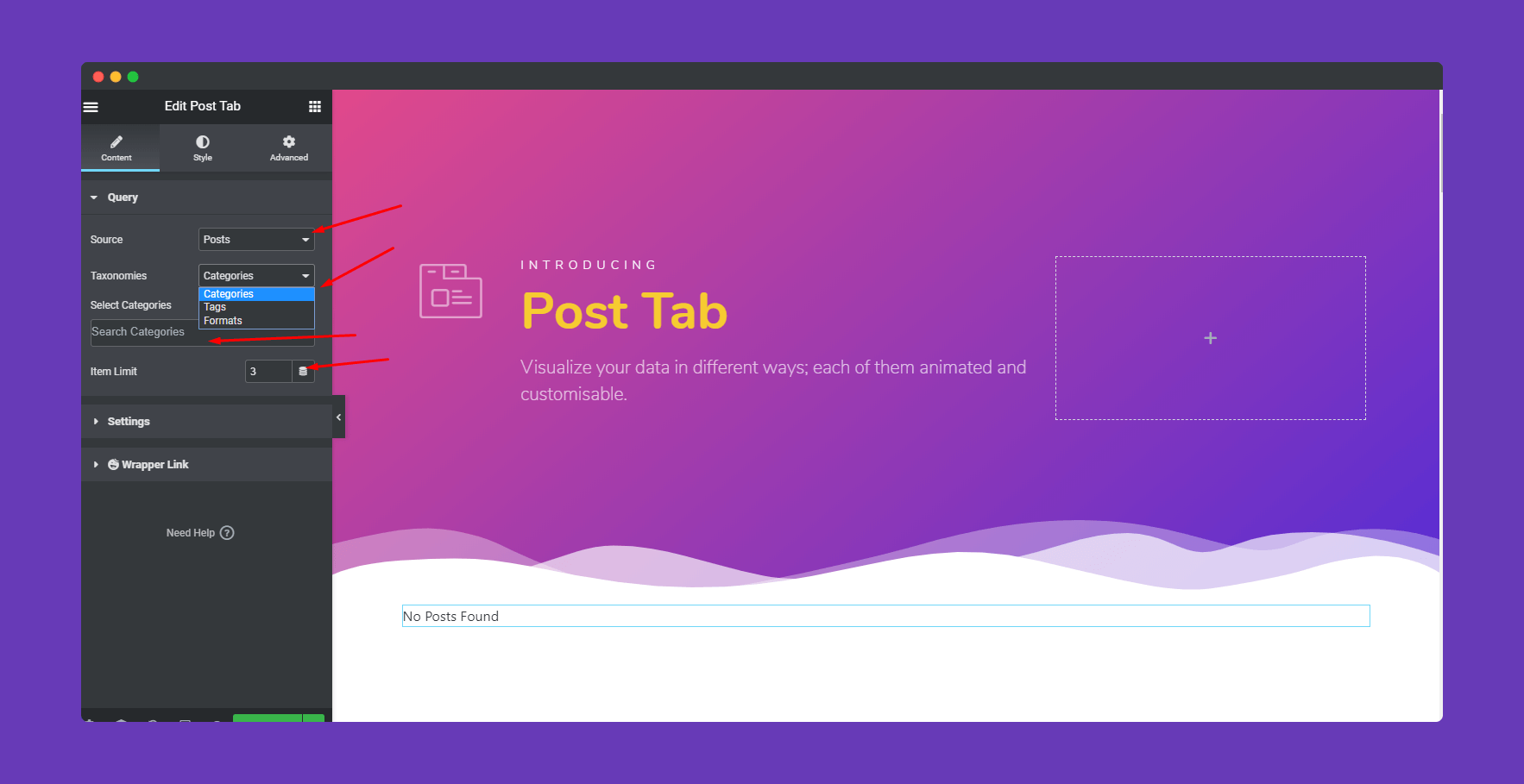 Post Tab Widget