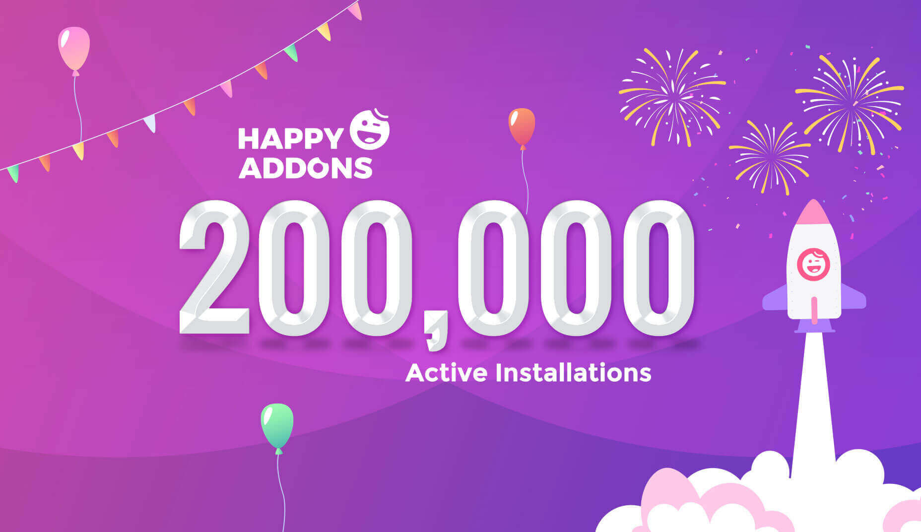 Happy Addons active installations