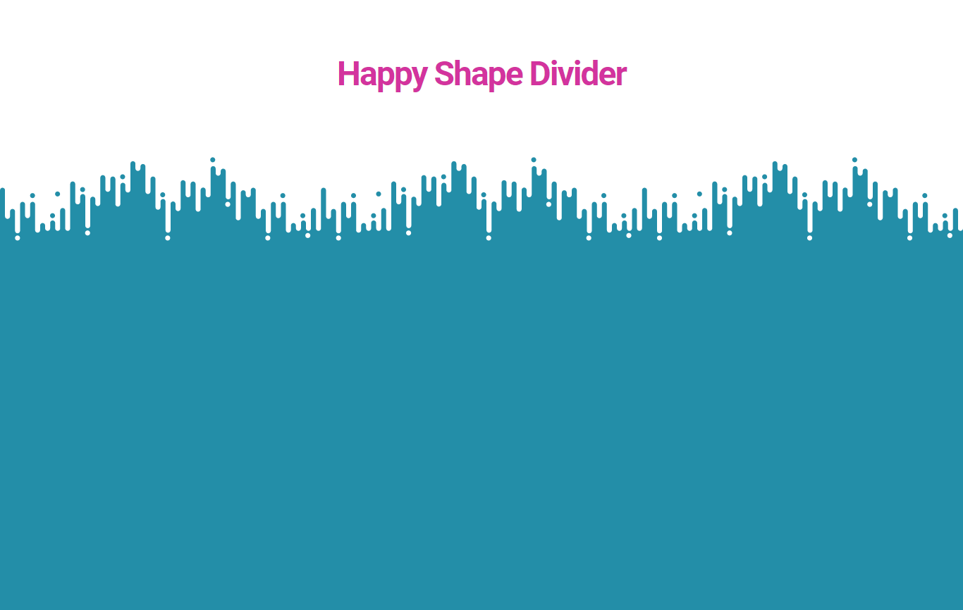 Final preview of our page with Crossline Happy Shape Divider