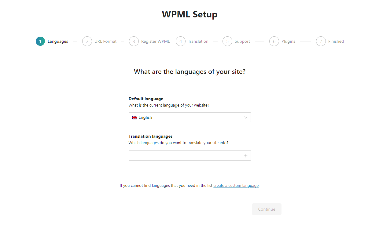 Set Website Language