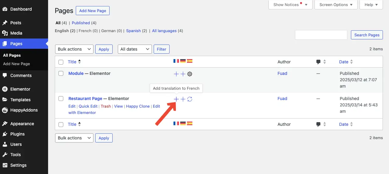 Add more translating language