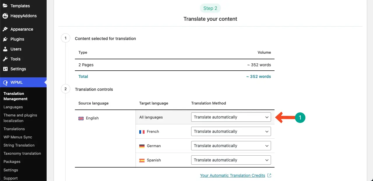 Enable translation