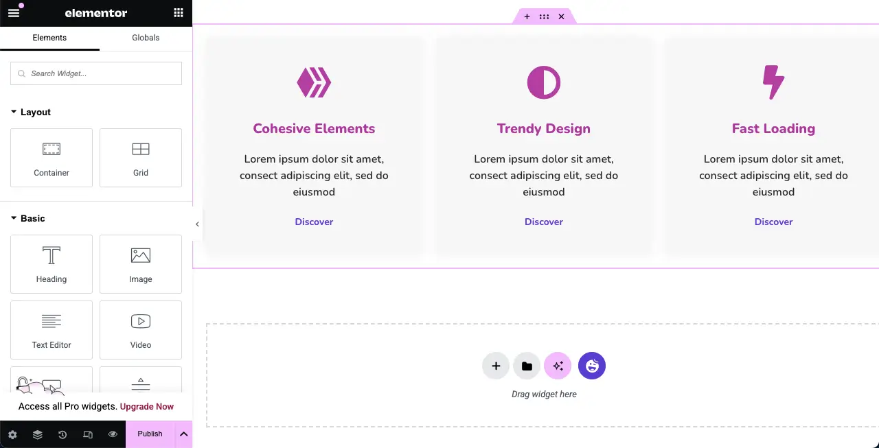 Edit Content on the Feature Boxes