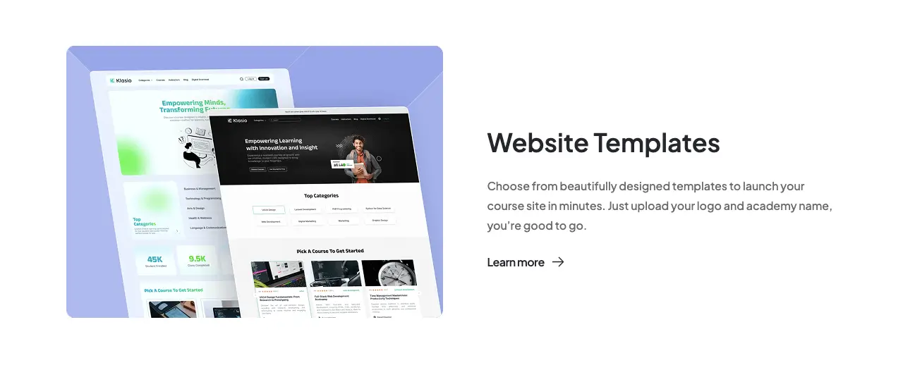 Klasio web templates