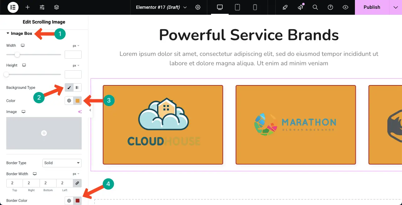 Customize the Image Box