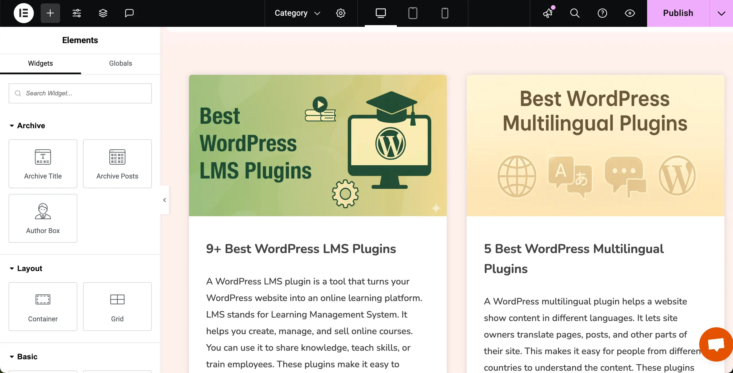 Stylize the Archive Posts widget