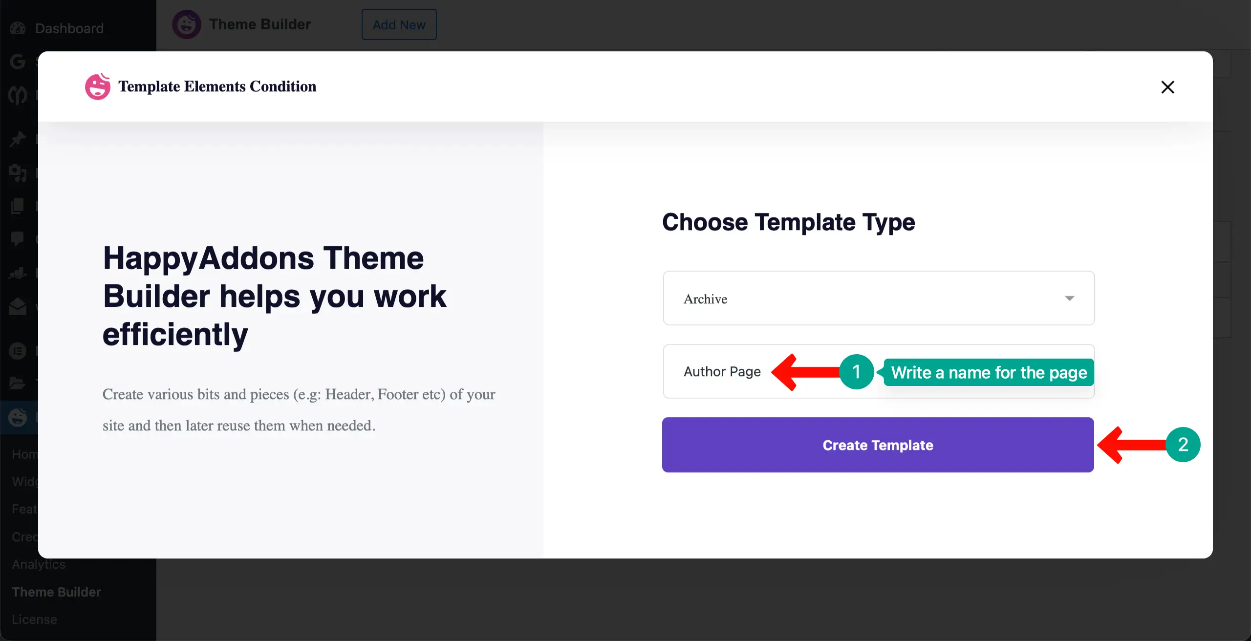 Give a name to the author archive page