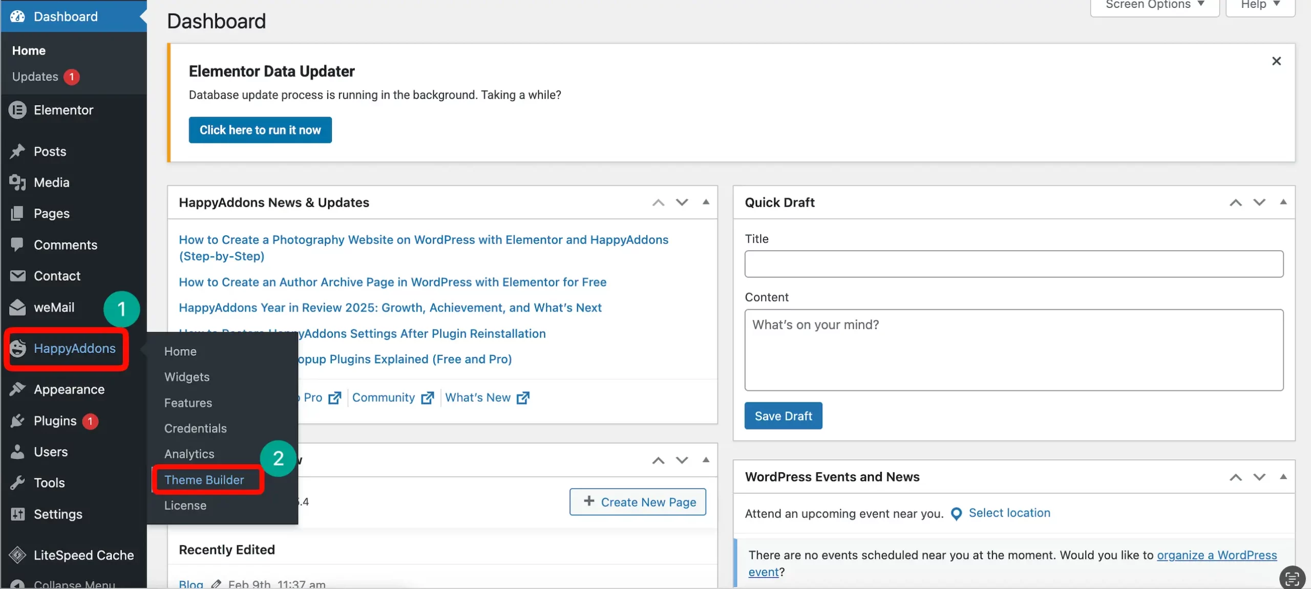 HappyAddons Theme Builder