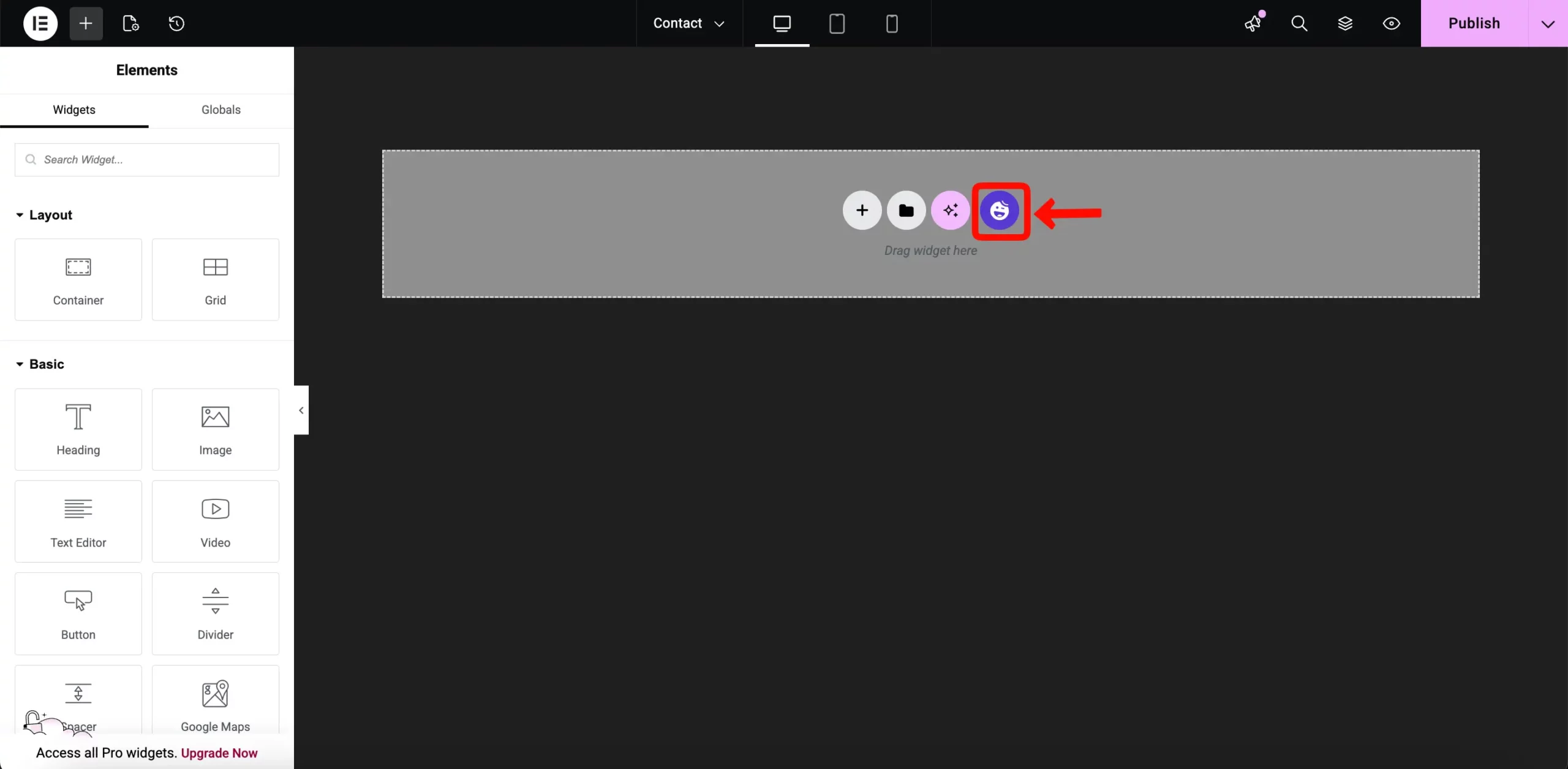 Contact page